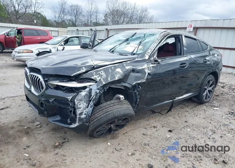 2022 BMW X6 xDrive40I из США, поврежденный, VIN 5UXCY6C0XN9L60267